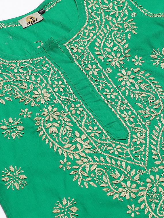 chikankari straight kurti - 16873318 - Zoom Image - 5
