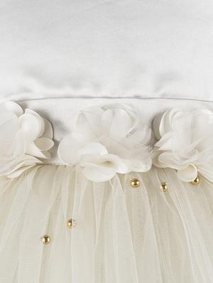 white polyester frock - 16873795 - Standard Image - 3
