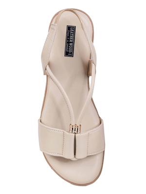 beige back strap sandals - 16874417 - Standard Image - 4