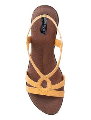 yellow back strap sandals - 16874423 - Standard Image - 3