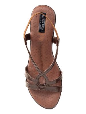 brown back strap sandals - 16874424 - Standard Image - 3