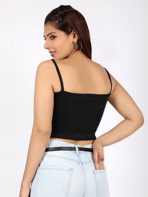 cami neck crop top - 16874445 - Standard Image - 3