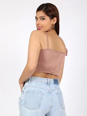 frill detail crop top - 16874457 - Standard Image - 3