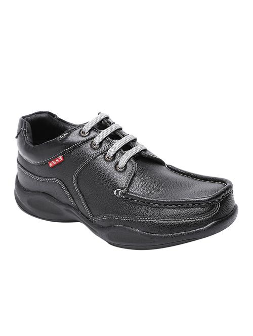 black leatherette lace up shoes - 16874602 - Very Small Image - 1