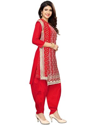 printed unstitched suit - 16875002 - Standard Image - 2