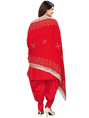 printed unstitched suit - 16875002 - Standard Image - 3