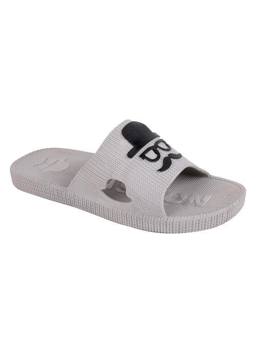 grey rubber slip on flip flops - 16876293 - Very Small Image - 1