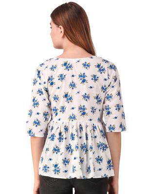 tie up neck floral top - 16876628 - Standard Image - 3