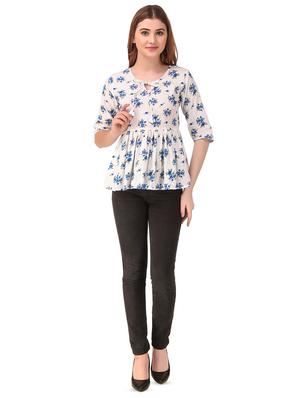 tie up neck floral top - 16876628 - Standard Image - 4