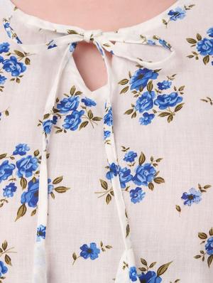 tie up neck floral top - 16876628 - Standard Image - 5