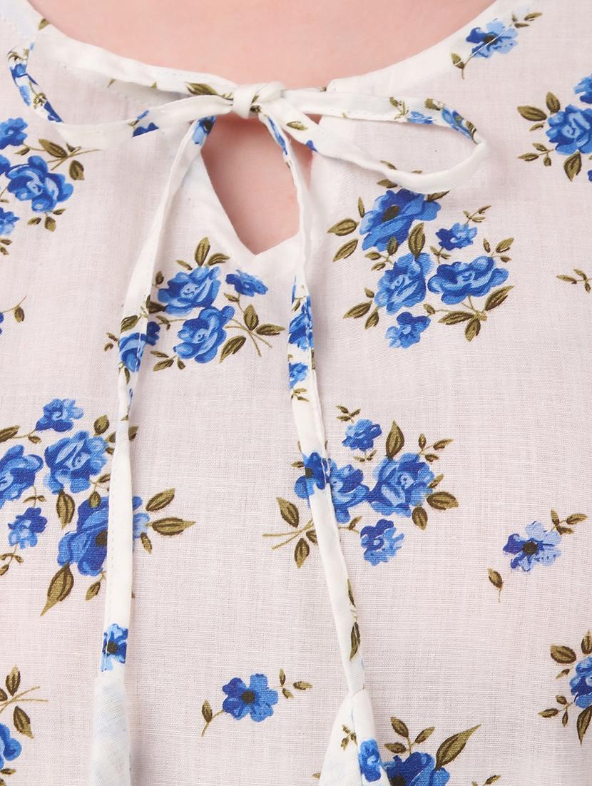 tie up neck floral top - 16876628 - Zoom Image - 5