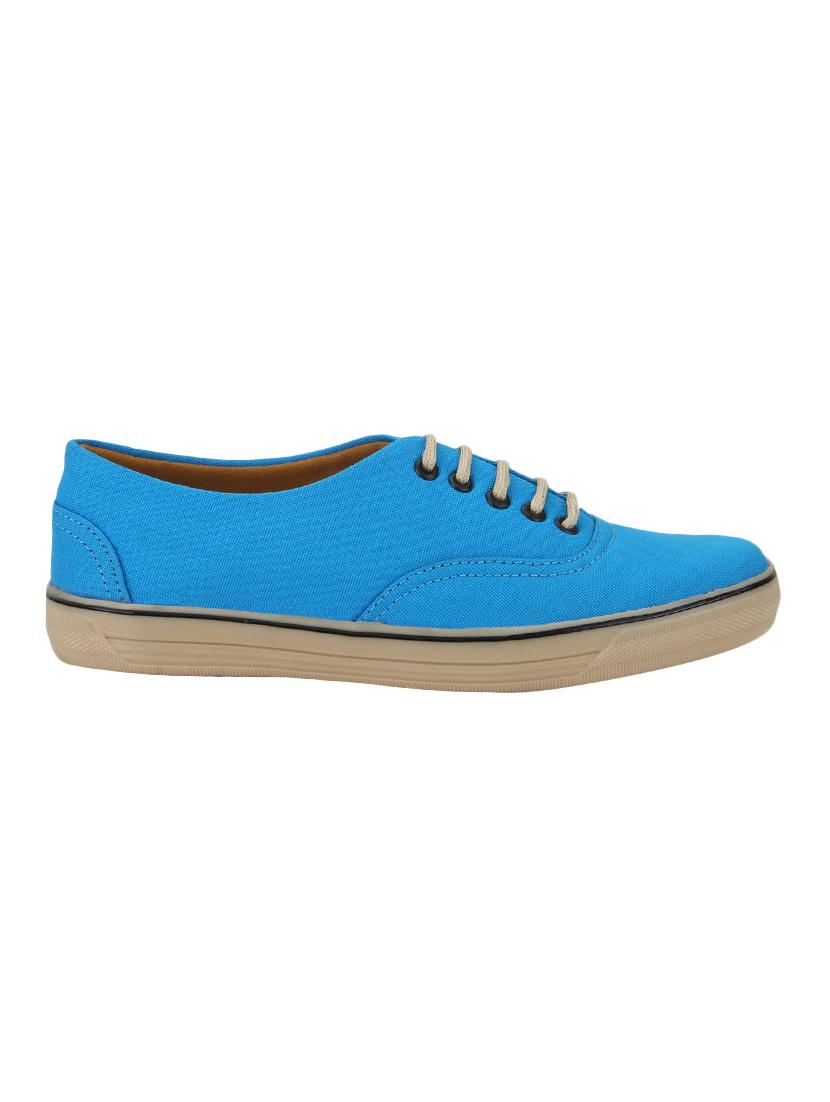 light blue lace up sneakers - 16876650 - Zoom Image - 2