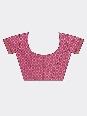 bandhani printed saree with blouse - 16876969 - Standard Image - 3