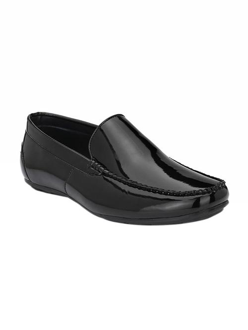 black patent leather slip on loafers - 16877280 - Standard Image - 1