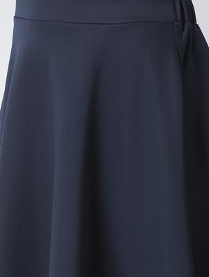 high rise scallop hem flared skirt - 16877561 - Standard Image - 5