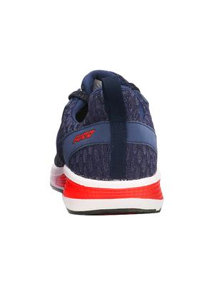 blue fabric lace up sport shoes - 16877993 - Standard Image - 3