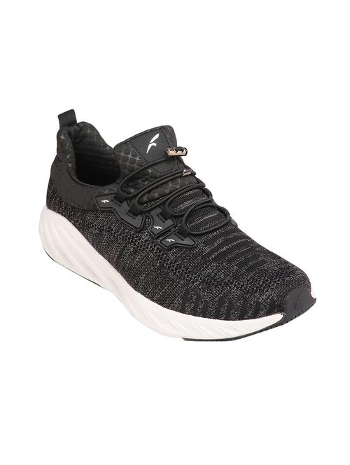 black fabric lace up sport shoes - 16877995 - Standard Image - 1