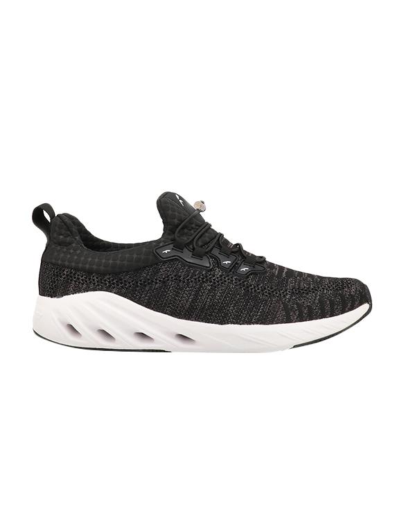 black fabric lace up sport shoes - 16877995 - Zoom Image - 2