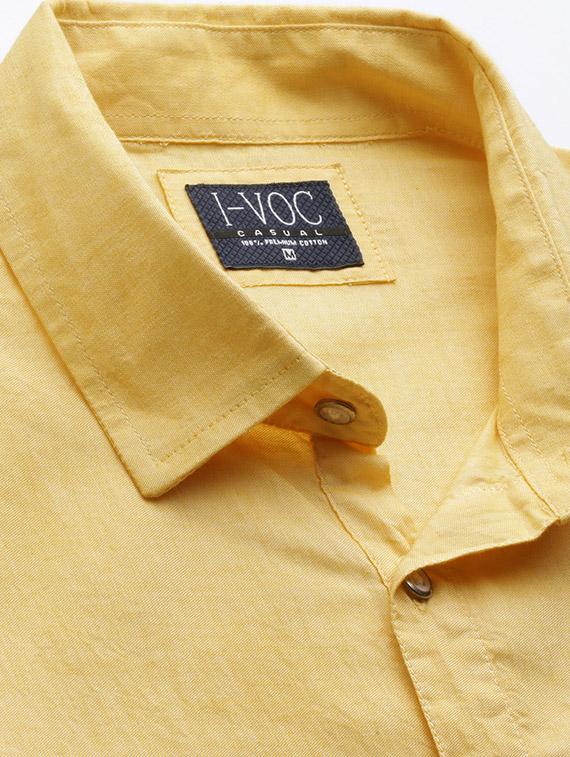 yellow solid pathani kurta - 16878116 - Zoom Image - 4