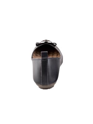 black slip on ballerinas - 16878134 - Standard Image - 3