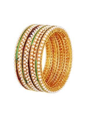 multi colored brass bangles - 16878161 - Standard Image - 2