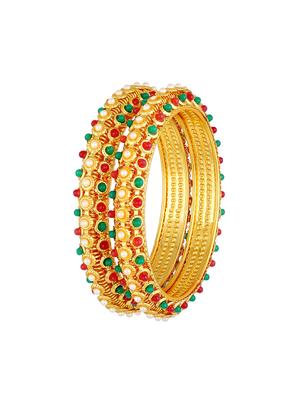 multi colored brass bangles - 16878164 - Standard Image - 2