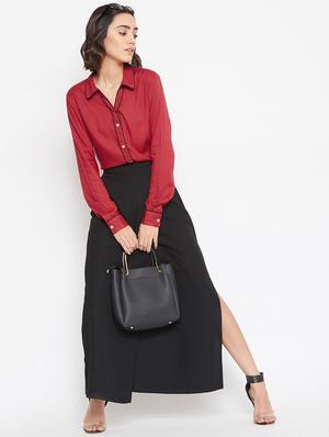contrast piped long sleeved shirt - 16878440 - Standard Image - 4