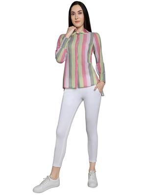 styled back striped shirt - 16878941 - Standard Image - 4