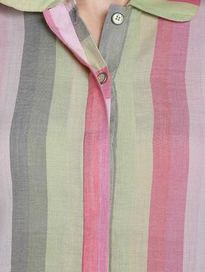 styled back striped shirt - 16878941 - Standard Image - 5