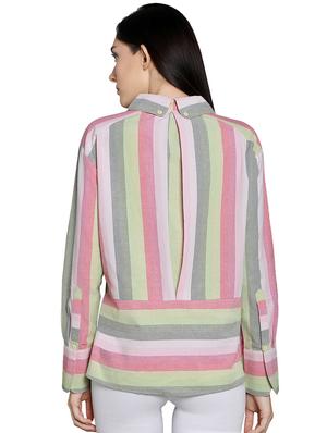 flap pocket striped shirt - 16878951 - Standard Image - 3