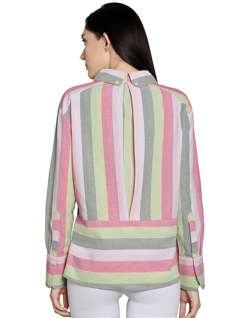 flap pocket striped shirt - 16878951 - Zoom Image - 3