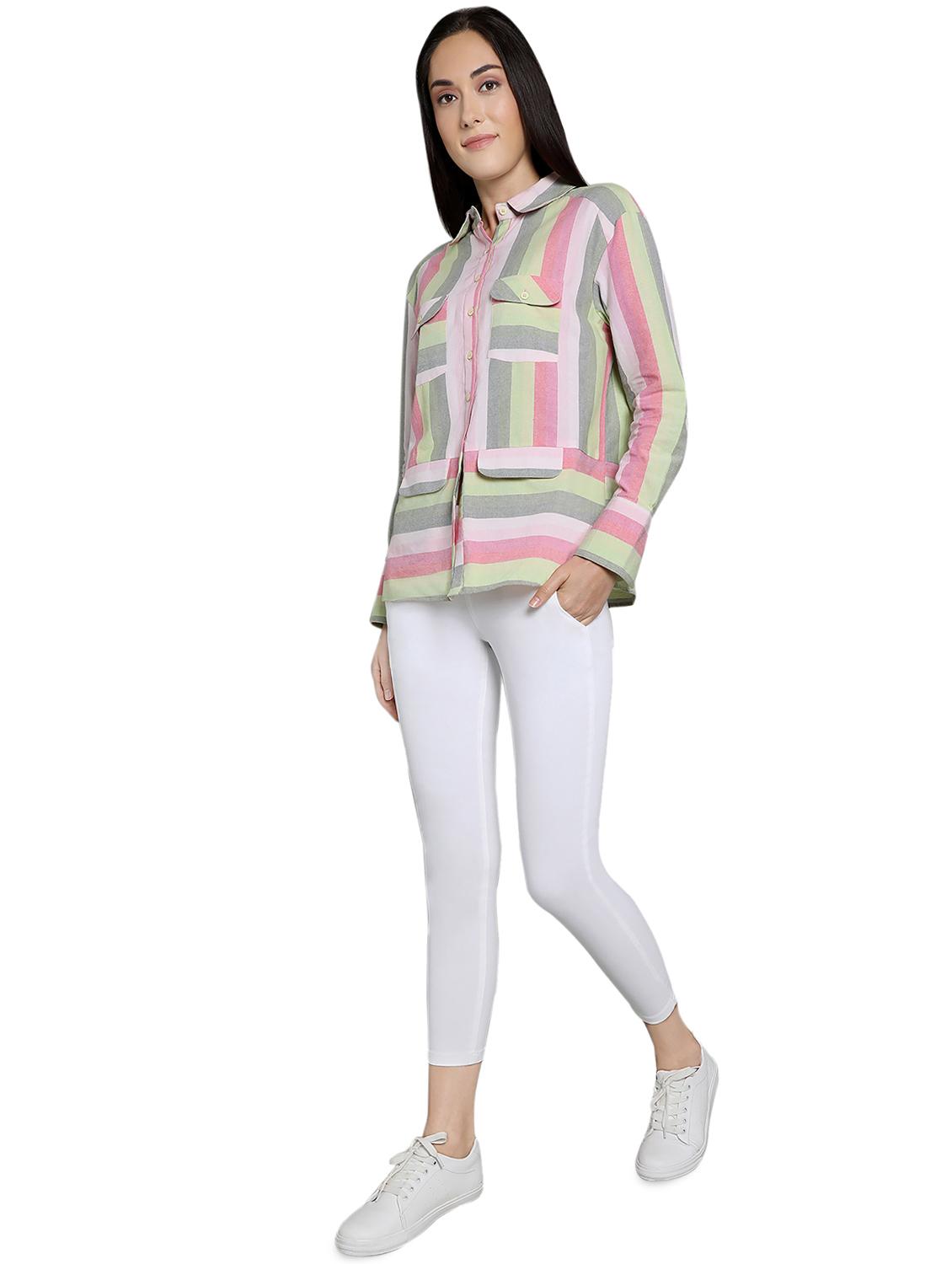 flap pocket striped shirt - 16878951 - Zoom Image - 4