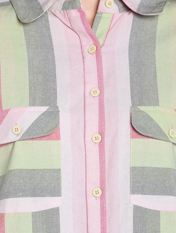 flap pocket striped shirt - 16878951 - Zoom Image - 5