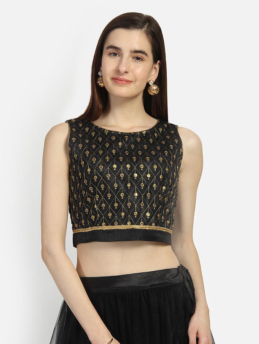 self design embroidered blouse - 16879419 - Zoom Image - 1
