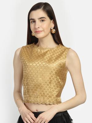 self design brocade blouse - 16879420 - Standard Image - 2