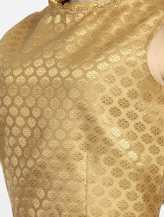 self design brocade blouse - 16879420 - Zoom Image - 5