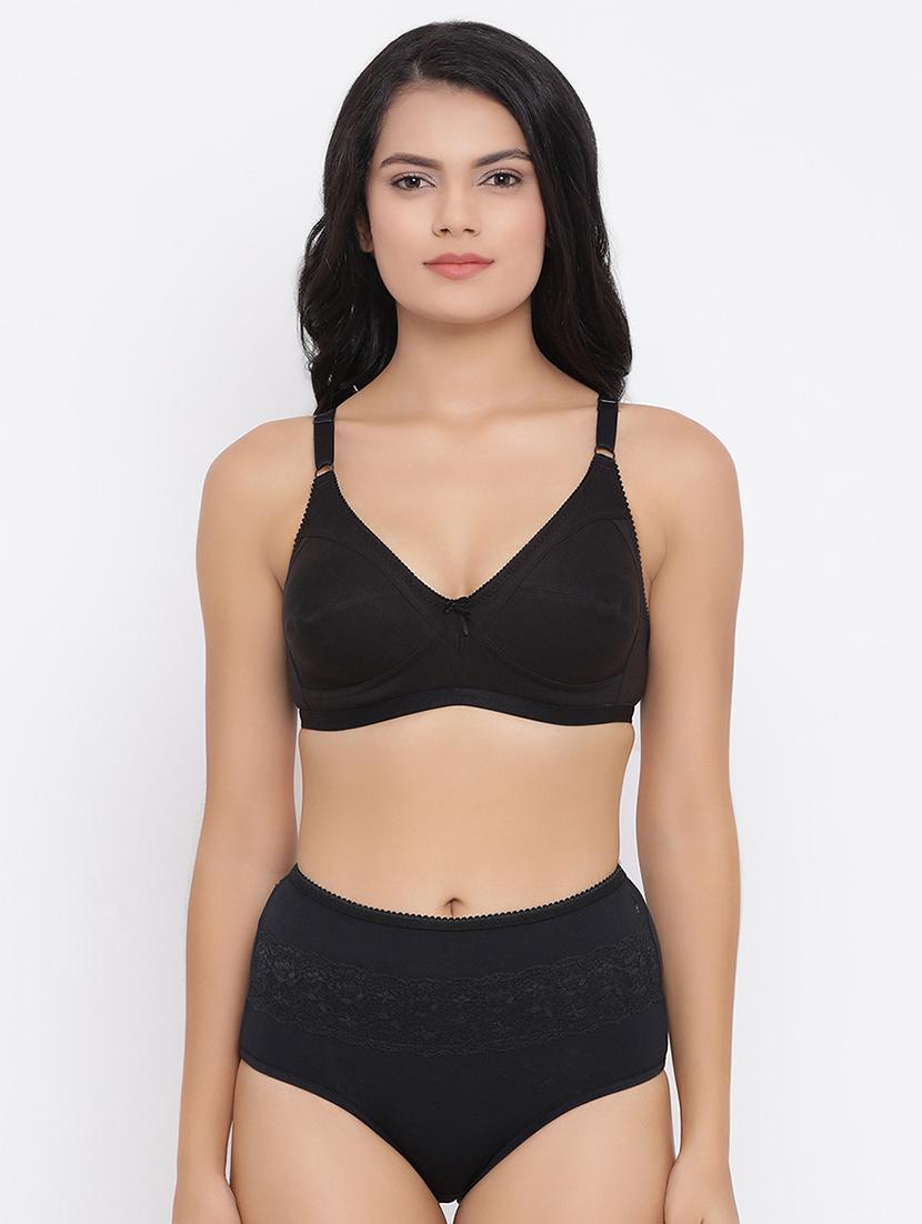bow patch t-shirt bra and hipster panty set - 16879476 - Zoom Image - 1
