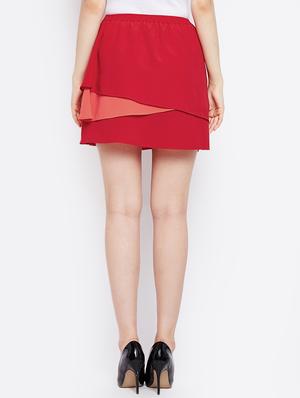 high rise layered flared skirt - 16879547 - Standard Image - 3