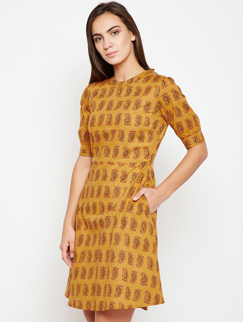 tie back neck paisley skater dress - 16879561 - Zoom Image - 2