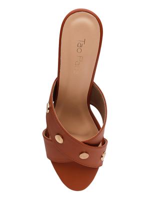 tan slip on sandals - 16879633 - Standard Image - 4