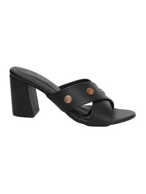 black slip on sandals - 16879634 - Standard Image - 2