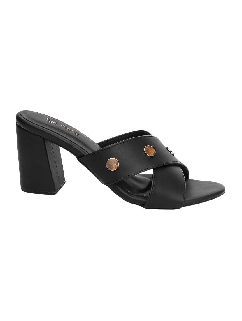 black slip on sandals - 16879634 - Zoom Image - 2