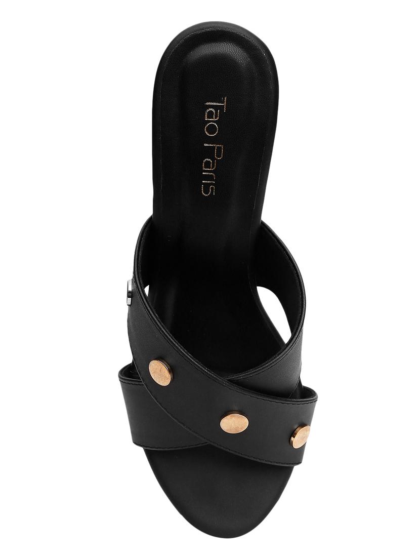 black slip on sandals - 16879634 - Zoom Image - 4