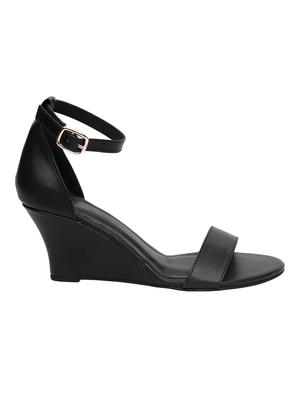 black closed back wedges - 16879657 - Standard Image - 2