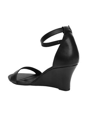 black closed back wedges - 16879657 - Standard Image - 3