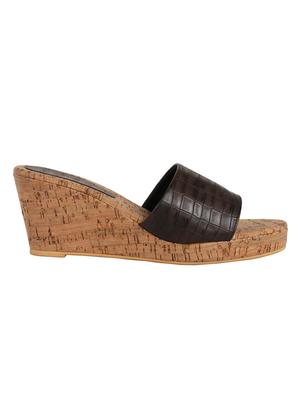 brown slip on wedges - 16879662 - Standard Image - 2