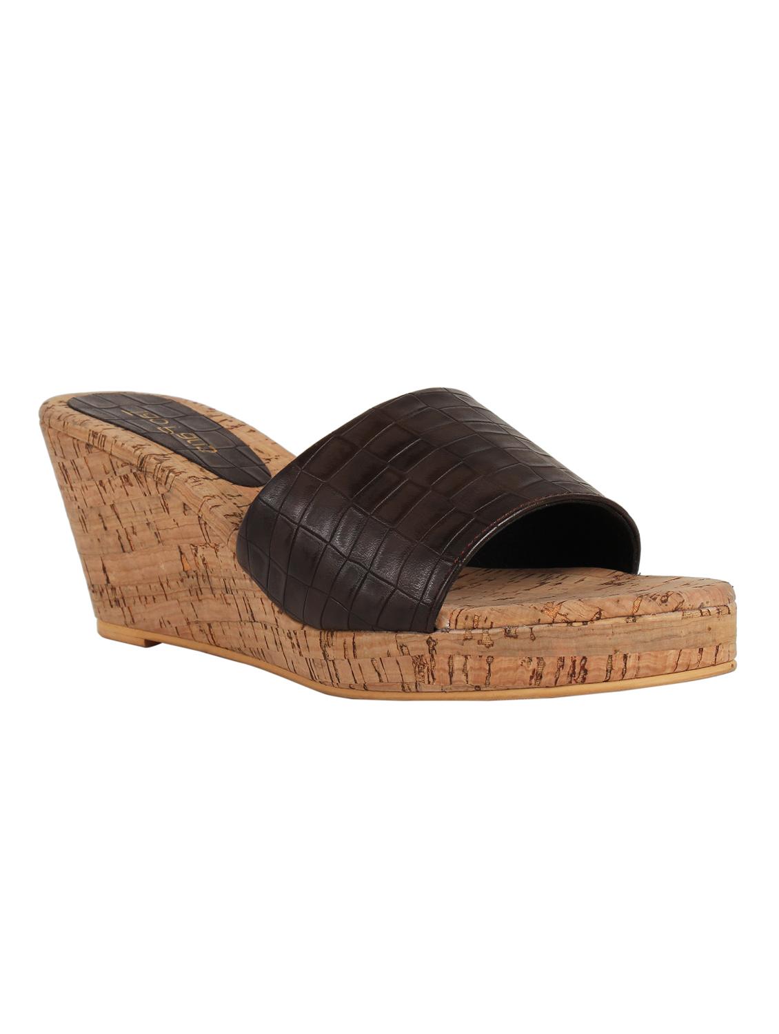 brown slip on wedges - 16879662 - Zoom Image - 1