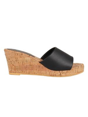black slip on wedges - 16879663 - Standard Image - 2