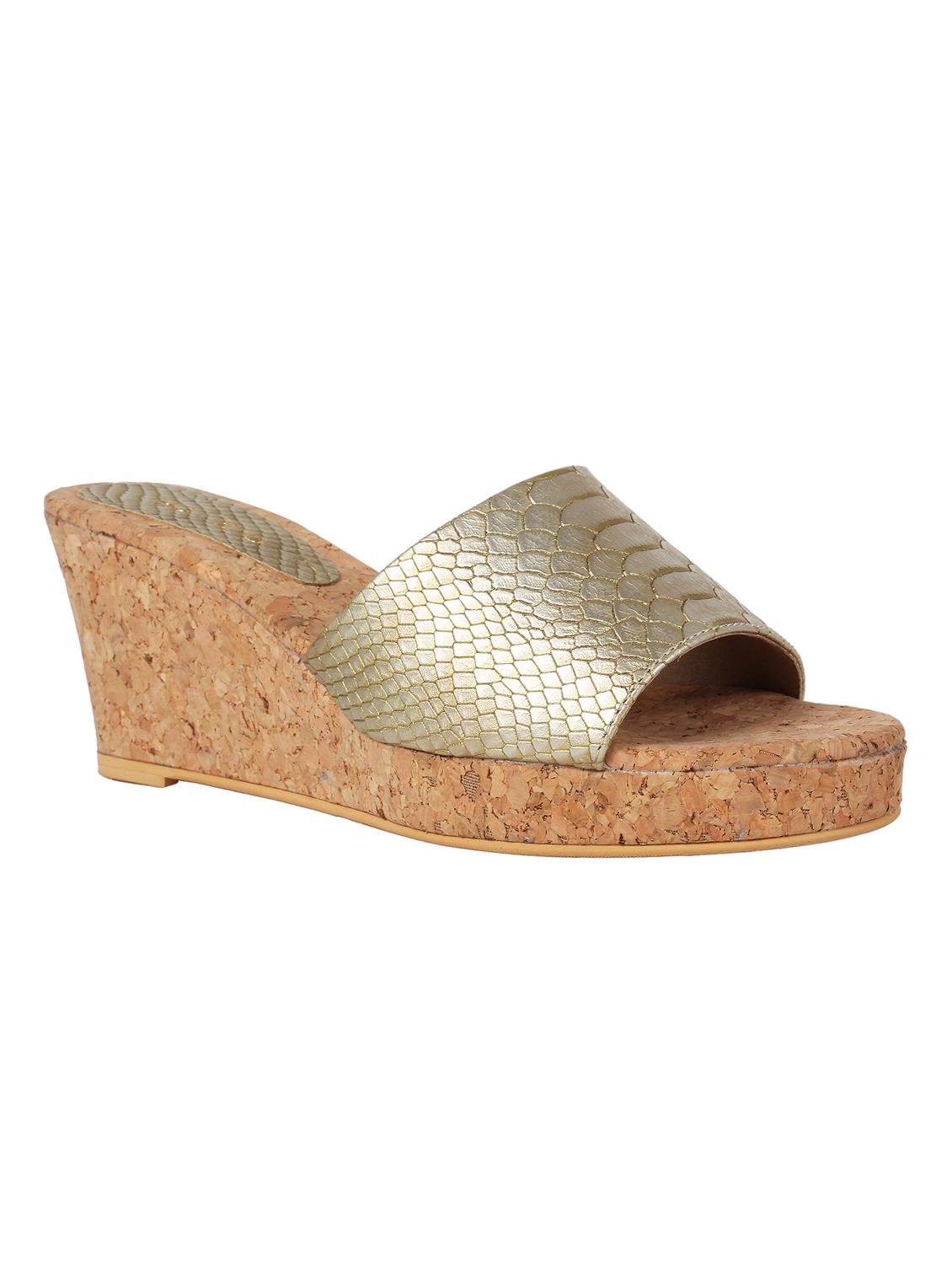 gold slip on wedges - 16879665 - Zoom Image - 1