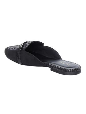 black slip on mules - 16879674 - Standard Image - 3